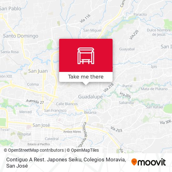 Contiguo A Rest. Japones Seiku, Colegios Moravia map