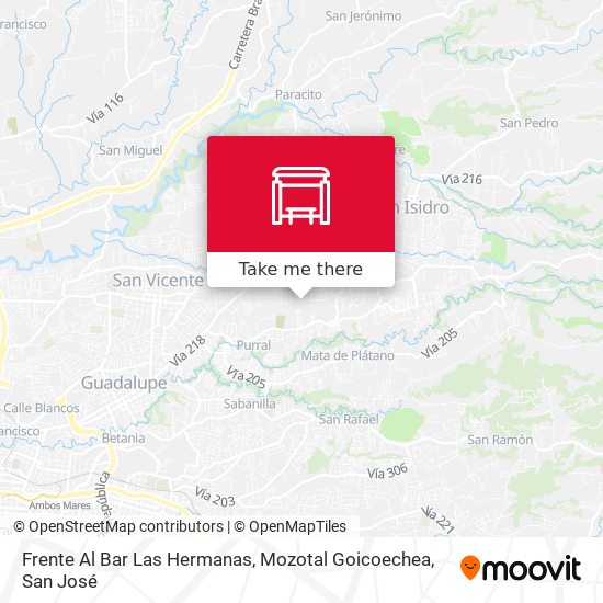 Mapa de Frente Al Bar Las Hermanas, Mozotal Goicoechea