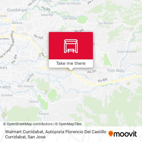 Walmart Curridabat, Autopista Florencio Del Castillo Curridabat map