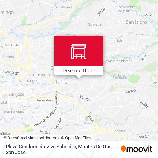 Plaza Condominio Vive Sabanilla, Montes De Oca map