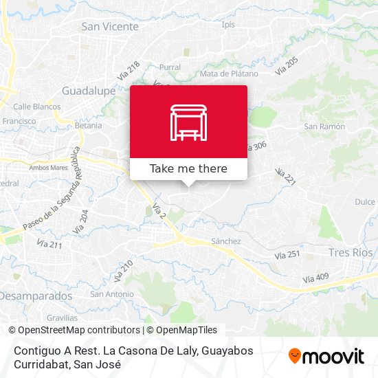 Contiguo A Rest. La Casona De Laly, Guayabos Curridabat map