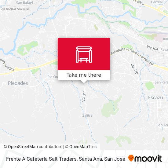 Frente A Cafetería Salt Traders, Santa Ana map