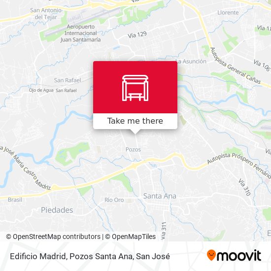 Mapa de Edificio Madrid, Pozos Santa Ana