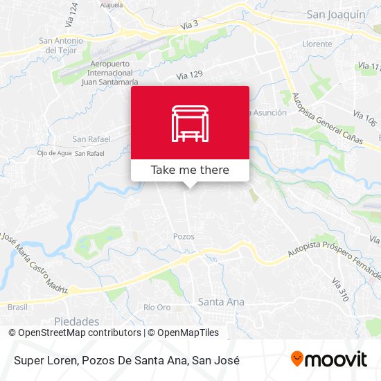 Super Loren, Pozos De Santa Ana map