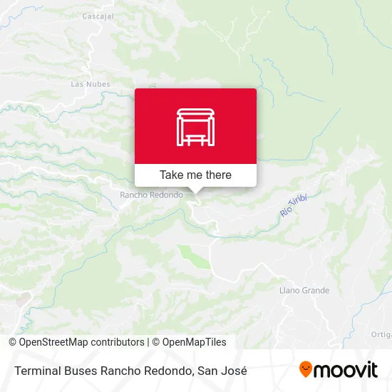 Terminal Buses Rancho Redondo map
