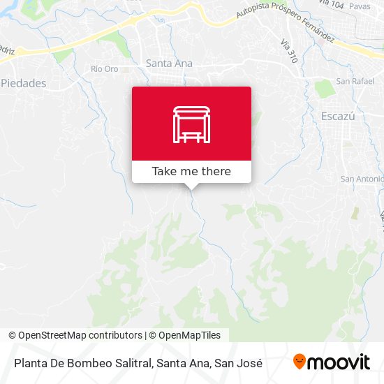 Mapa de Planta De Bombeo Salitral, Santa Ana