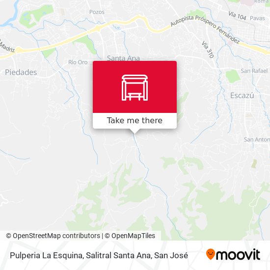 Pulperia La Esquina, Salitral Santa Ana map