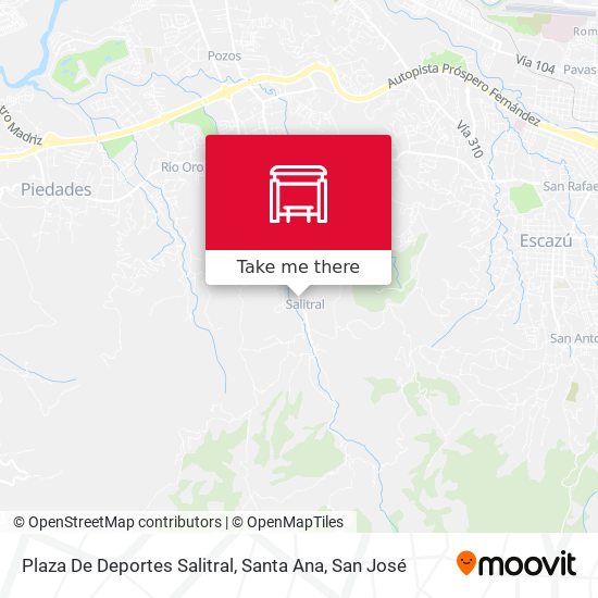 Mapa de Plaza De Deportes Salitral, Santa Ana