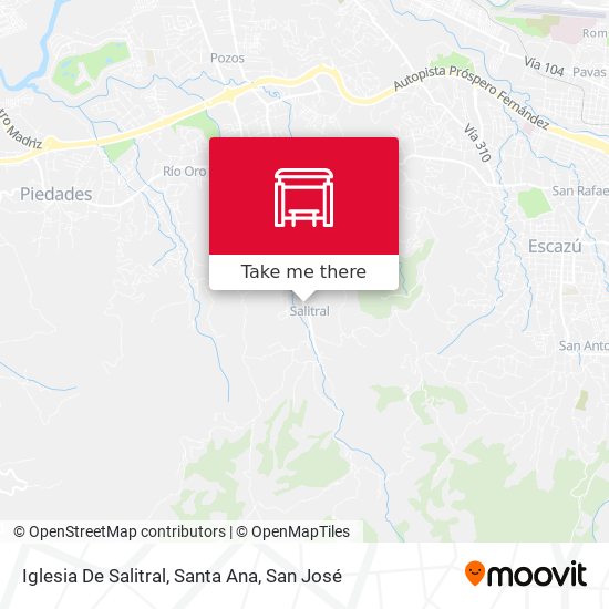 Mapa de Iglesia De Salitral, Santa Ana