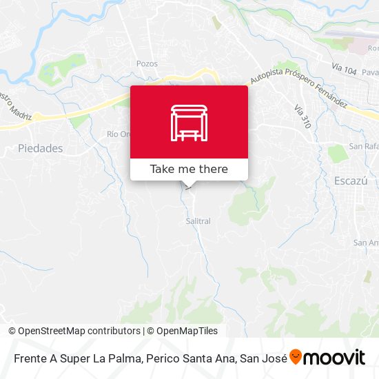 Frente A Super La Palma, Perico Santa Ana map