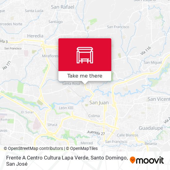 Frente A Centro Cultura Lapa Verde, Santo Domingo map
