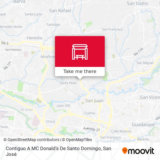 Contiguo A MC Donald's De Santo Domingo map