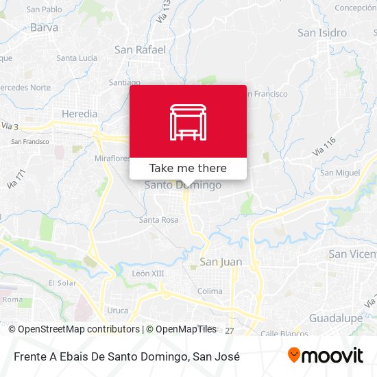 Mapa de Frente A Ebais De Santo Domingo
