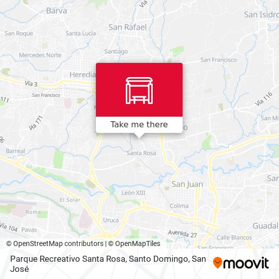 Parque Recreativo Santa Rosa, Santo Domingo map