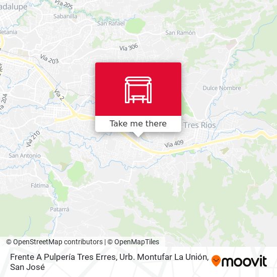 Frente A Pulpería Tres Erres, Urb. Montufar La Unión map