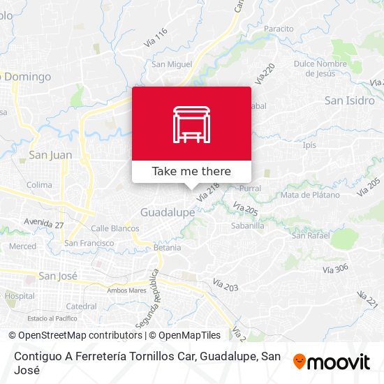Contiguo A Ferretería Tornillos Car, Guadalupe map