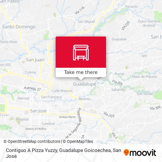 Contiguo A Pizza Yuzzy, Guadalupe Goicoechea map