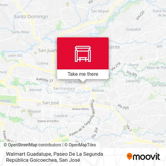 Mapa de Walmart Guadalupe, Paseo De La Segunda República Goicoechea