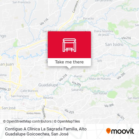 Contiguo A Clínica La Sagrada Familia, Alto Guadalupe Goicoechea map