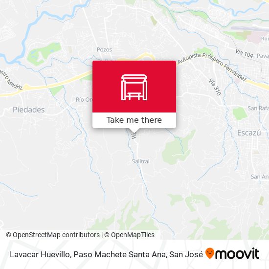 Mapa de Lavacar Huevillo, Paso Machete Santa Ana