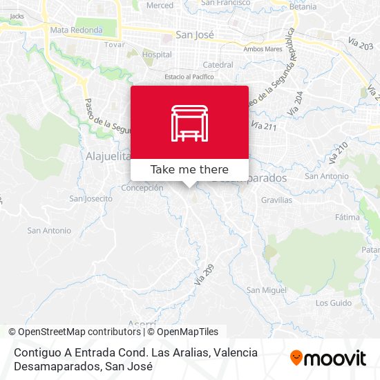 Contiguo A Entrada Cond. Las Aralias, Valencia Desamaparados map