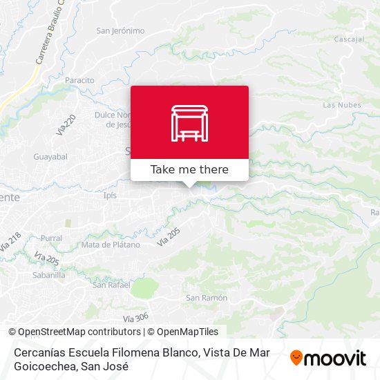 Cercanías Escuela Filomena Blanco, Vista De Mar Goicoechea map