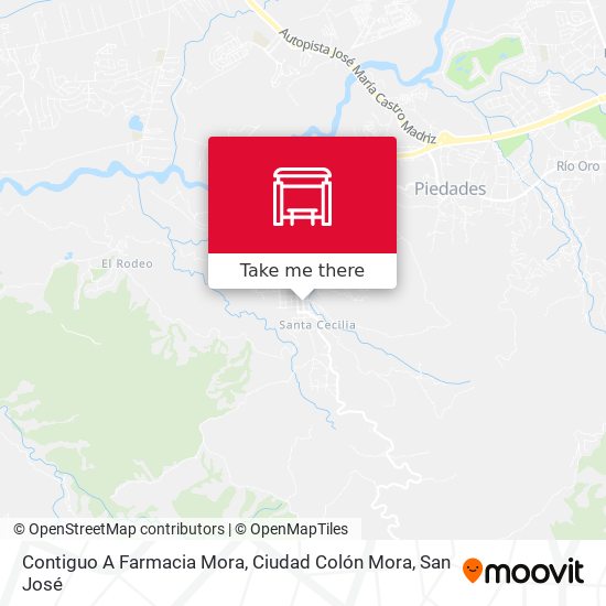 Contiguo A Farmacia Mora, Ciudad Colón Mora map