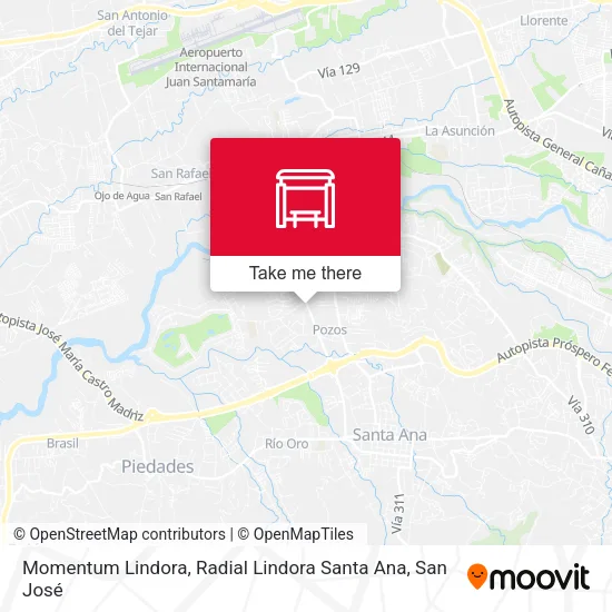 Momentum Lindora, Radial Lindora Santa Ana map