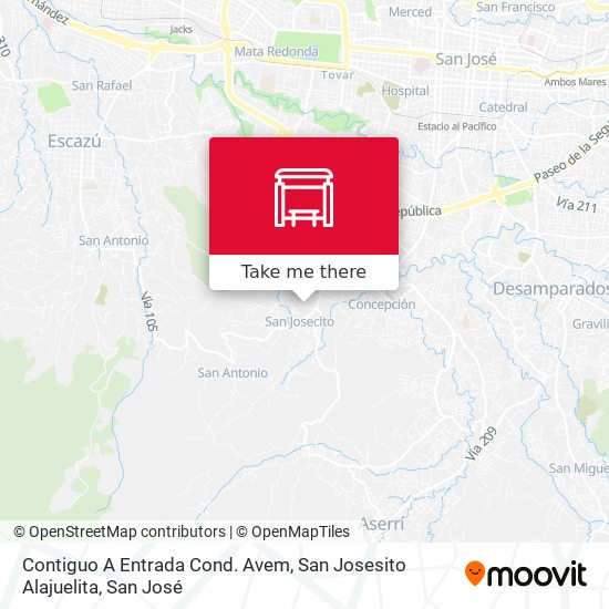 Contiguo A Entrada Cond. Avem, San Josesito Alajuelita map