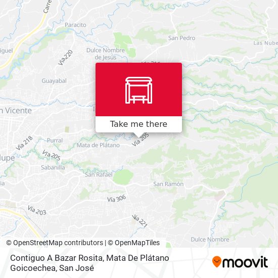 Contiguo A Bazar Rosita, Mata De Plátano Goicoechea map