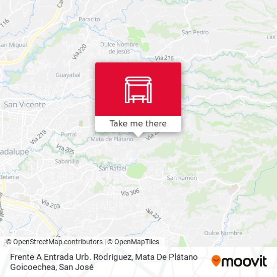Frente A Entrada Urb. Rodríguez, Mata De Plátano Goicoechea map