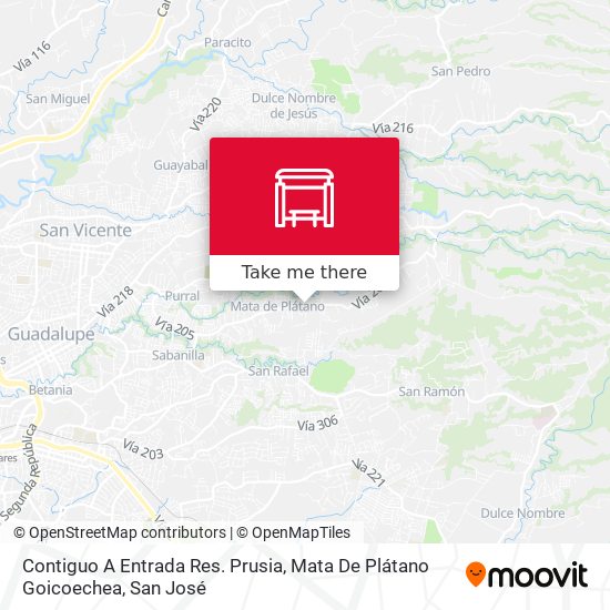 Contiguo A Entrada Res. Prusia, Mata De Plátano Goicoechea map