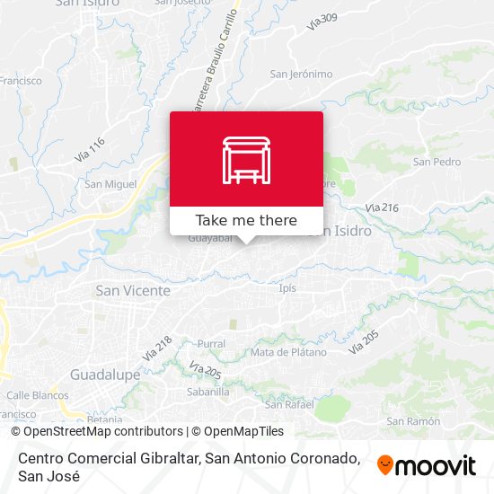 Centro Comercial Gibraltar, San Antonio Coronado map