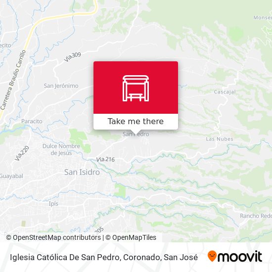 Iglesia Católica De San Pedro, Coronado map