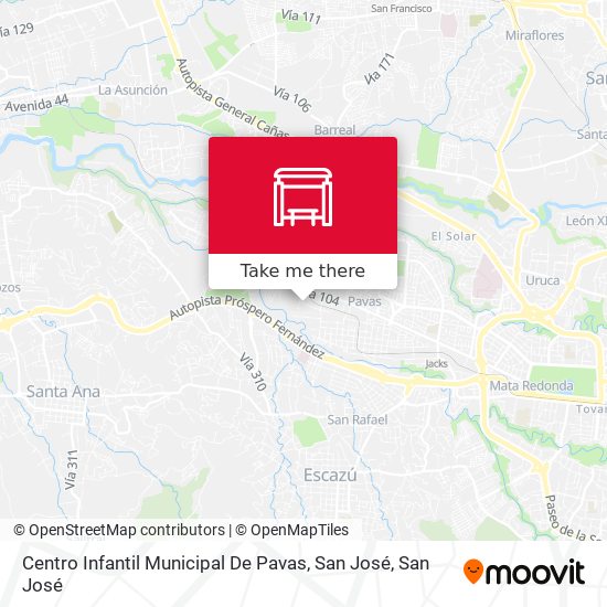 Mapa de Centro Infantil Municipal De Pavas, San José