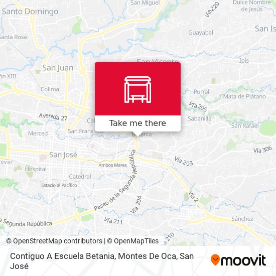 Contiguo A Escuela Betania, Montes De Oca map