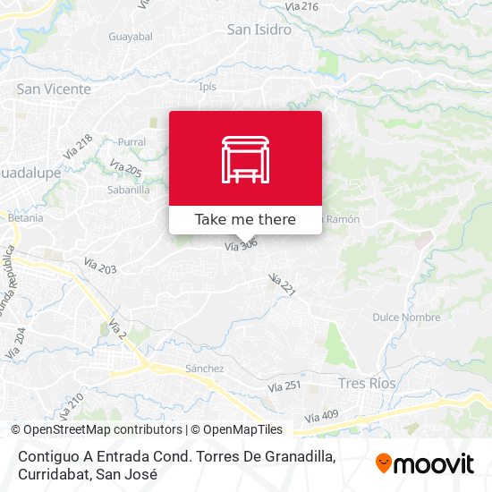 Contiguo A Entrada Cond. Torres De Granadilla, Curridabat map