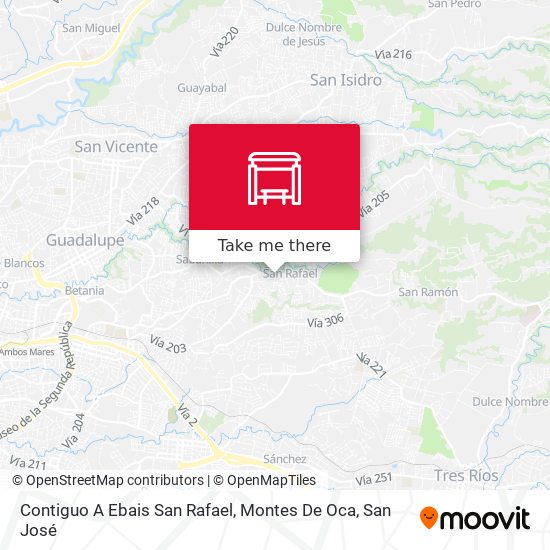 Contiguo A Ebais San Rafael, Montes De Oca map