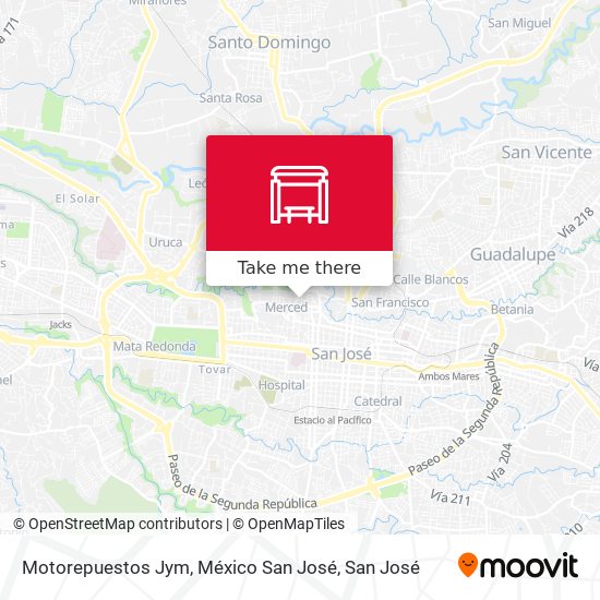 Motorepuestos Jym, México San José map