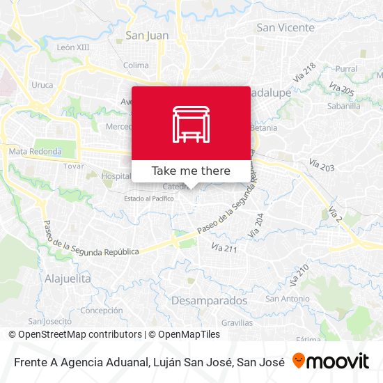 Frente A Agencia Aduanal, Luján San José map