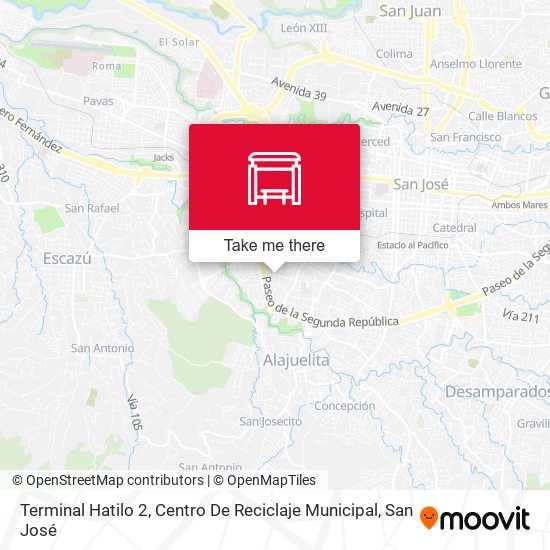 Terminal Hatilo 2, Centro De Reciclaje Municipal map