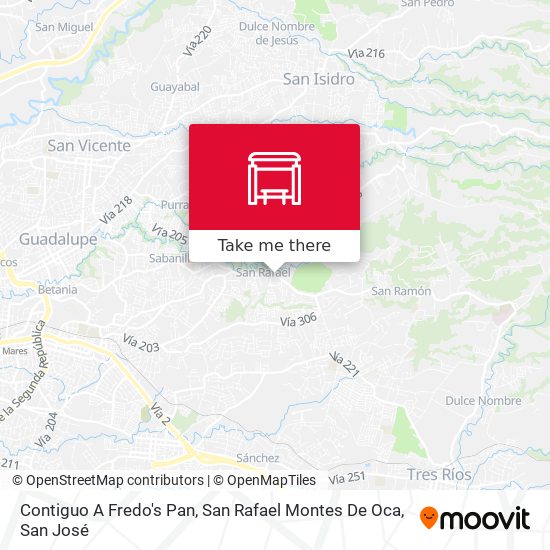 Contiguo A Fredo's Pan, San Rafael Montes De Oca map