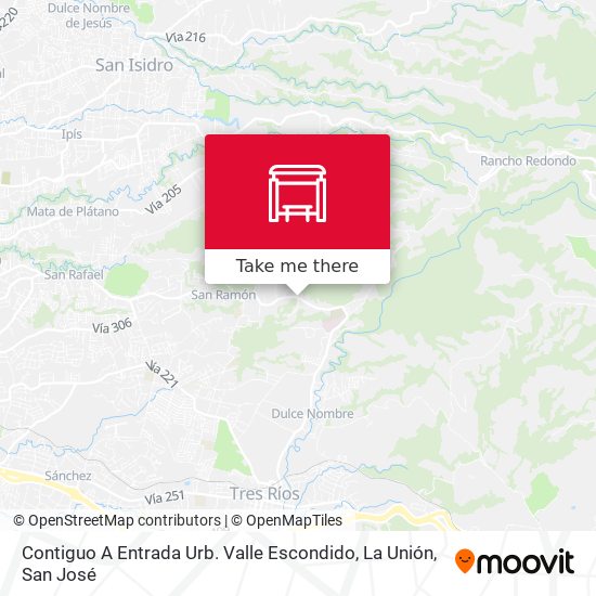 Contiguo A Entrada Urb. Valle Escondido, La Unión map