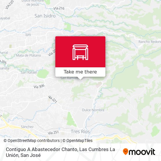 Contiguo A Abastecedor Chanto, Las Cumbres La Unión map