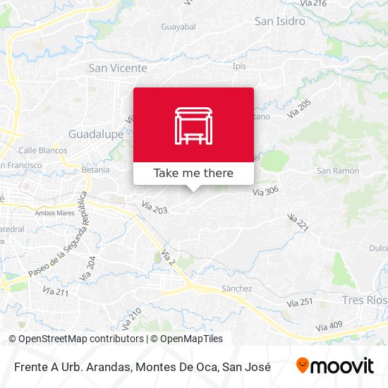 Frente A Urb. Arandas, Montes De Oca map