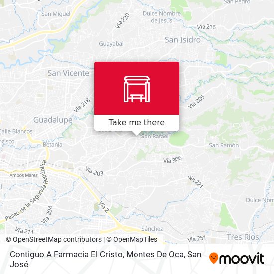 Contiguo A Farmacia El Cristo, Montes De Oca map