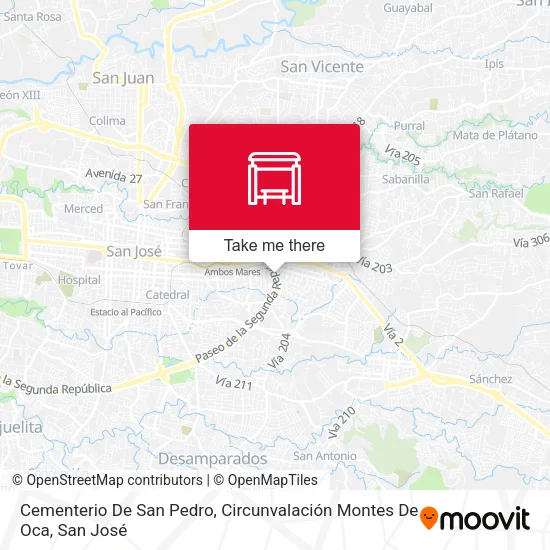 Cementerio De San Pedro, Circunvalación Montes De Oca map