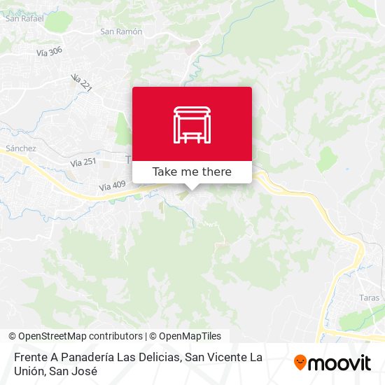 Frente A Panadería Las Delicias, San Vicente La Unión map