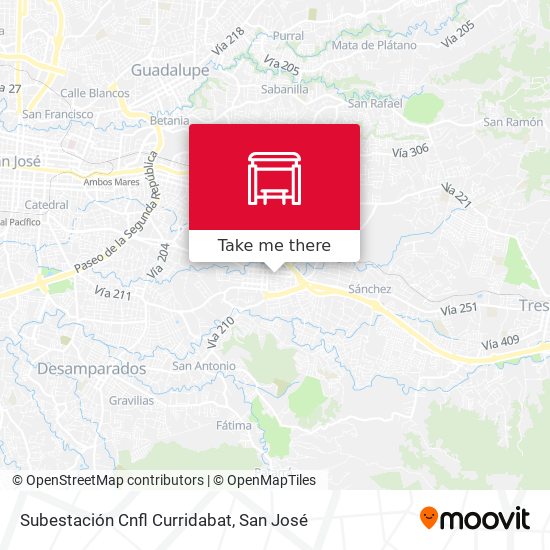 Subestación Cnfl Curridabat map