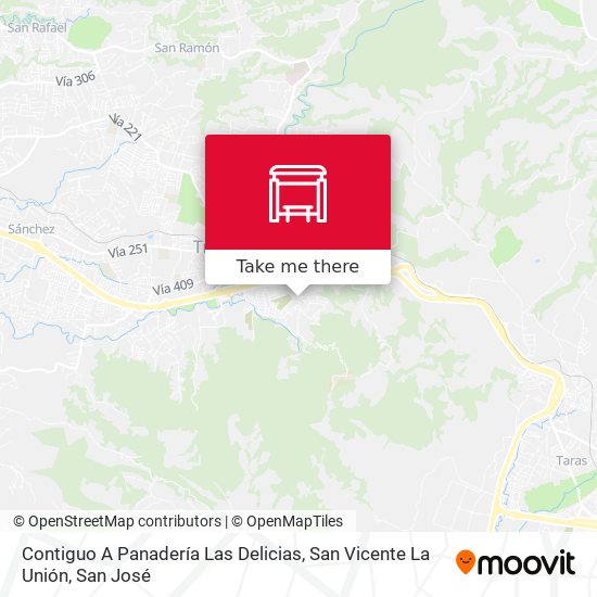 Contiguo A Panadería Las Delicias, San Vicente La Unión map